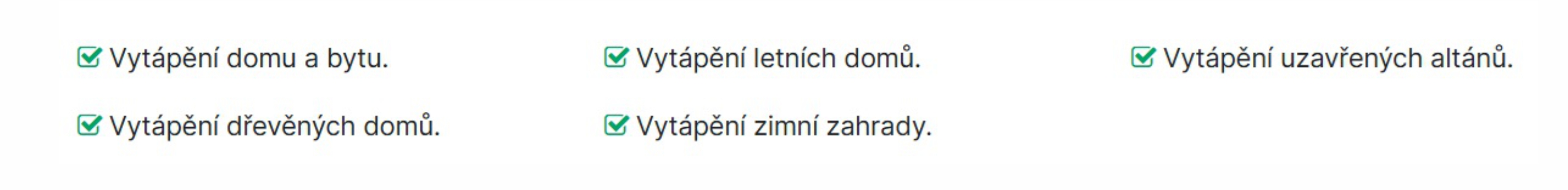 vytápění domu a bytu